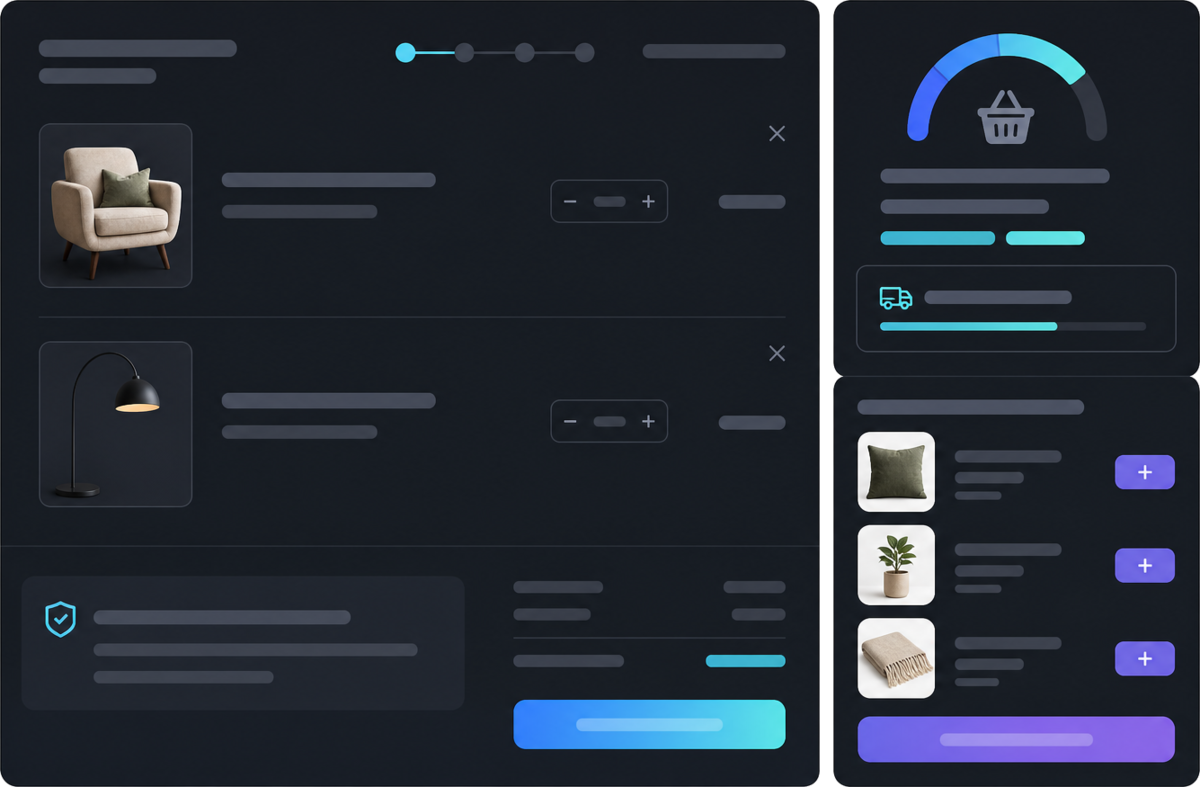 Grow repeat basket size with purchase-sequence models — Illustrative interface concept — not a shipped product